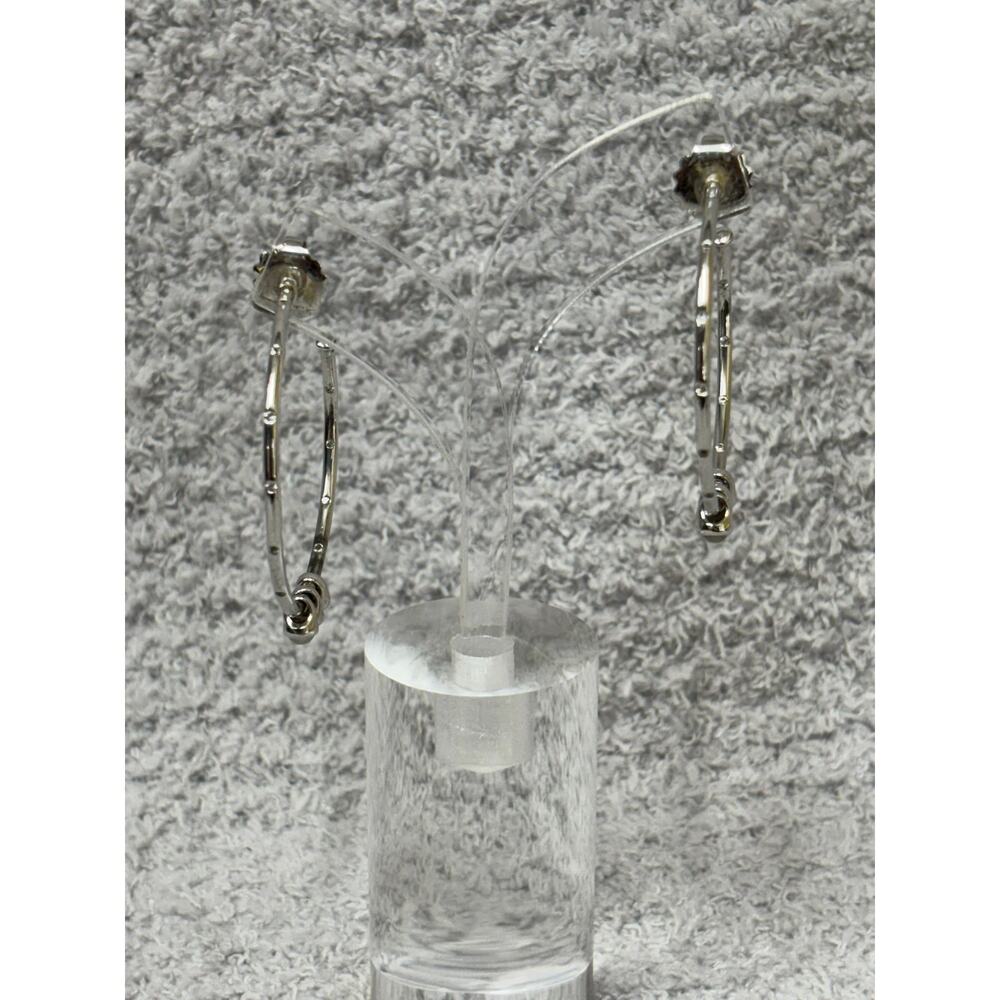Monica Rich Kosann Sterling Silver Large Hoop Earrings #63568